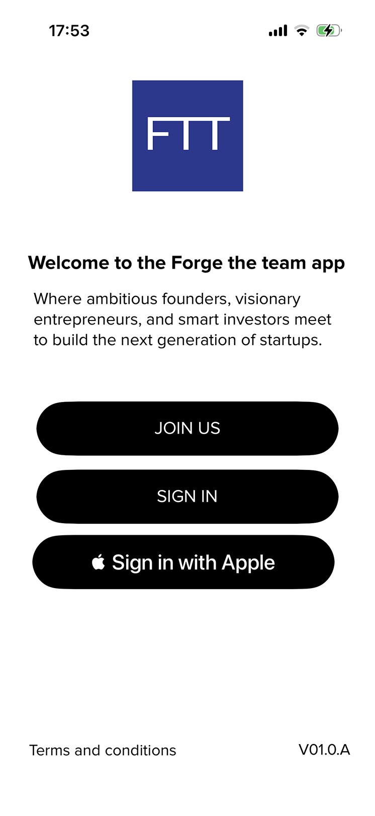Welcome Screen